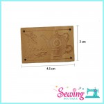 LABEL TAG - WOOD LABEL TAG -  TEA/HAPPY AFTERNOON TEA